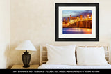 Framed Print, Jacksonville St Augustine Floriduscity Skyline Bridge Lions