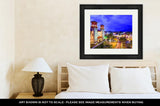 Framed Print, St Augustine Florida USA Townscape Over Alcazar Courtyard