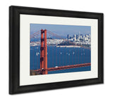 Framed Print, San Francisco Panoramw Golden Gate Bridge