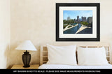 Framed Print, Water Canal In Downtown Indianapolis Indiana