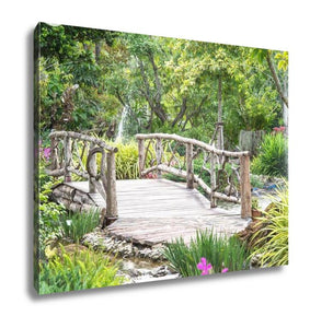 Gallery Wrapped Canvas, Green Garden