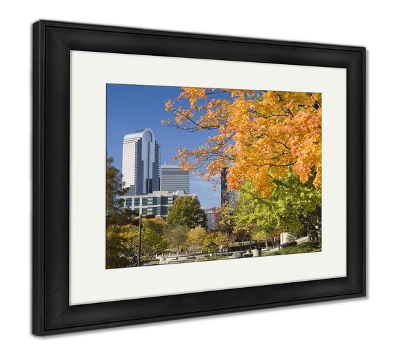 Framed Print, Charlotte Uptown