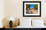 Framed Print, Charlotte City Skyline Autumn Season