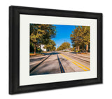 Framed Print, Charlotte City Skyline Autumn Season