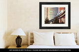 Framed Print, Detroit Rail Transit