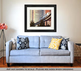 Framed Print, Detroit Rail Transit