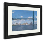 Framed Print, Detroit River Crossing