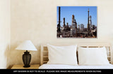 Gallery Wrapped Canvas, Gas And Oil Refinery Plant Complex Near Detroit