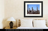 Framed Print, Gas And Oil Refinery Plant Complex Near Detroit