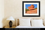 Framed Print, Garden Of Gods Rock Formations Near Colorado Springs