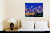 Gallery Wrapped Canvas, Denver Colorado At Night