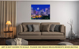 Gallery Wrapped Canvas, Denver Colorado At Night