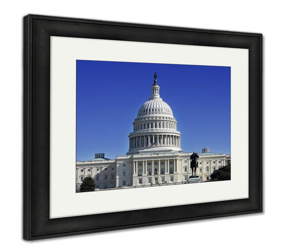 Framed Print, Us Capital Building