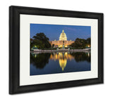 Framed Print, Us Capital Building In Washington Dc USA