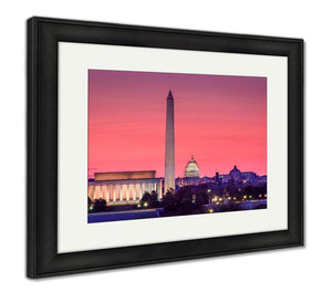 Framed Print, Washington Dc Usskyline