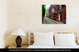 Metal Panel Print, Acorn Street Beacon Hill Cobblestone Boston In Massachusetts USA