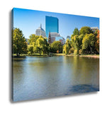 Gallery Wrapped Canvas, Autumn Foliage In Boston Public Garden