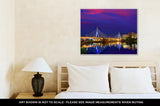 Gallery Wrapped Canvas, Boston Zakim Bridge Sunset Bunker Hill Massachusetts USA