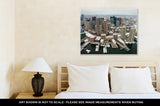 Gallery Wrapped Canvas, Boston Skyline From Air