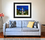 Framed Print, George Washington Equestrian Statue Public Garden Boston