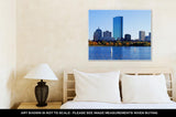 Gallery Wrapped Canvas, Boston Massachusetts Skyline Behind Charles River