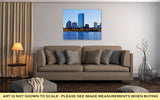 Gallery Wrapped Canvas, Boston Massachusetts Skyline Behind Charles River