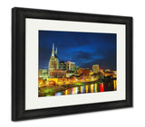 Framed Print, Downtown Nashville Tn