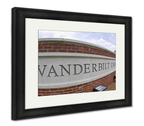 Framed Print, Famous Vanderbilt University Campus In Nashville Tennessee