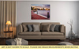 Gallery Wrapped Canvas, Long Exposure Skyline Waterfront Promenade Baltimore Maryland