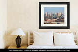 Framed Print, Baltimore City Skyline