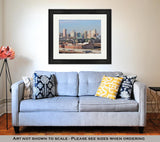 Framed Print, Baltimore City Skyline