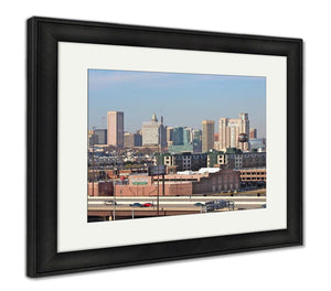 Framed Print, Baltimore City Skyline