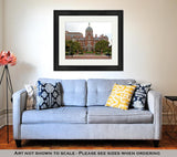 Framed Print, Baltimore Johns Hopkins Hospital