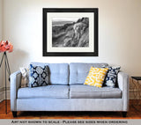 Framed Print, Labradoodle Above The Rio Grande Valley