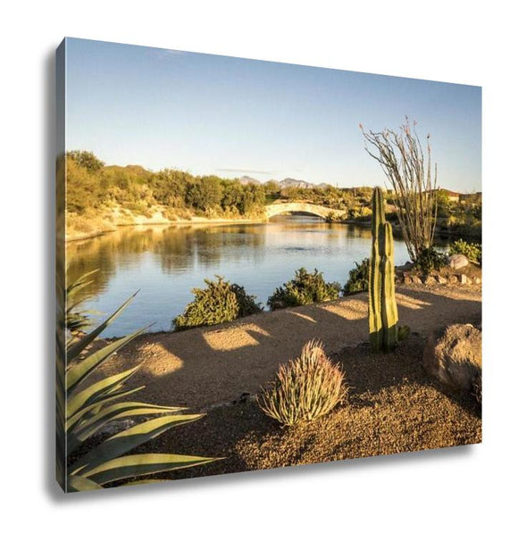 Gallery Wrapped Canvas, Desert Landscape In Tucson Arizona