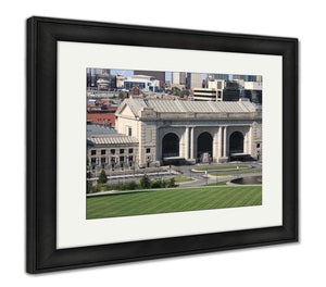 Framed Print, Kansas City Skyline Union Station