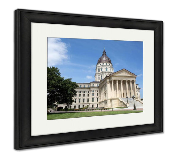 Framed Print, Kansas State Capitol