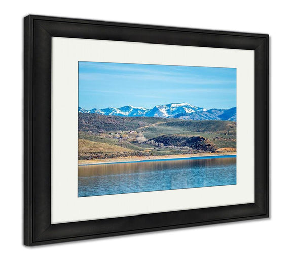 Framed Print, Blue Mesa Reservoir In Gunnison National Forest Colorado