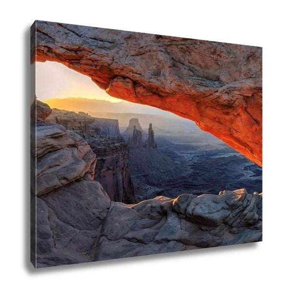 Gallery Wrapped Canvas, Sunrise Mesarch Canyonlands National Park Near Moab Utah USA