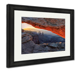 Framed Print, Sunrise Mesarch Canyonlands National Park Near Moab Utah USA