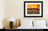 Framed Print, A Very Long Road To Monument Valley