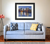 Framed Print, Atlantgeorgiusmidtown Skyline From Piedmont Park