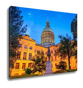 Gallery Wrapped Canvas, Georgistate Capitol Building In Atlantgeorgius