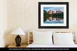 Framed Print, Skyline Of Downtown Atlantgeorgifrom Piedmont Park