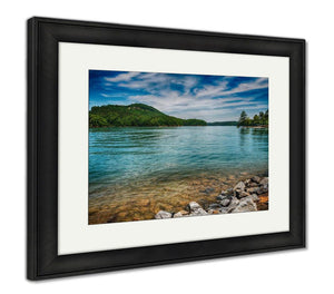 Framed Print, Lake Allatoona At Red Top Mountain State Park North Of Atlanta