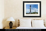 Framed Print, Old And New Cape Henry Lighthouses In Virginibeach