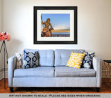 Framed Print, King Neptune At Neptune Park Virginibeach