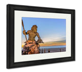 Framed Print, King Neptune At Neptune Park Virginibeach