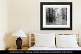Framed Print, Fog And Ice At Stumpy Lake