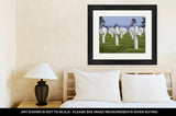 Framed Print, Omahamerican Cemetery At Normandy